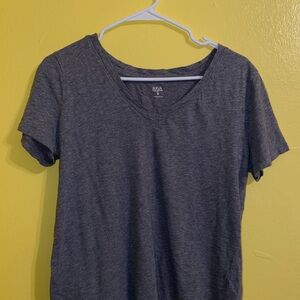 a.n.a Women's Charcoal V-Neck Tee